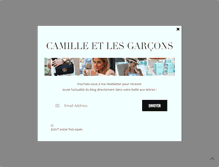 Tablet Screenshot of camilleetlesgarcons.com